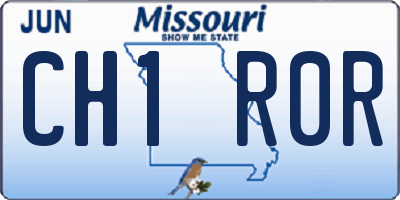 MO license plate CH1R0R