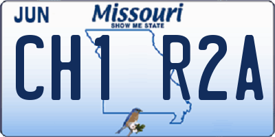 MO license plate CH1R2A