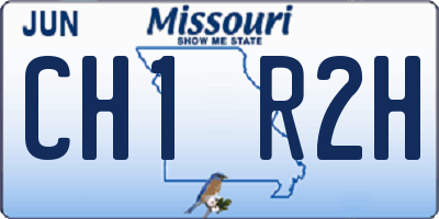 MO license plate CH1R2H