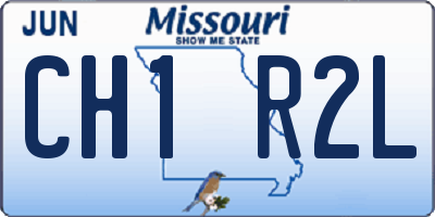 MO license plate CH1R2L