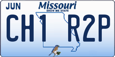 MO license plate CH1R2P