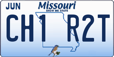 MO license plate CH1R2T