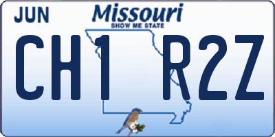 MO license plate CH1R2Z