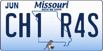 MO license plate CH1R4S