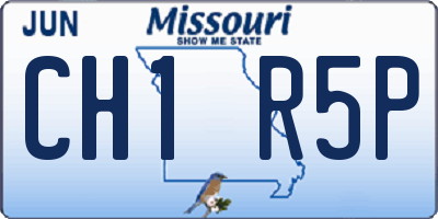 MO license plate CH1R5P
