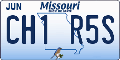 MO license plate CH1R5S
