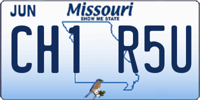 MO license plate CH1R5U