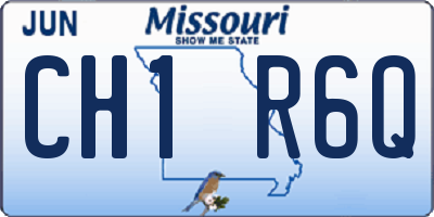 MO license plate CH1R6Q
