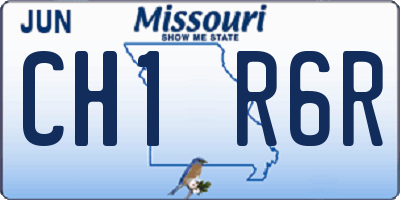 MO license plate CH1R6R