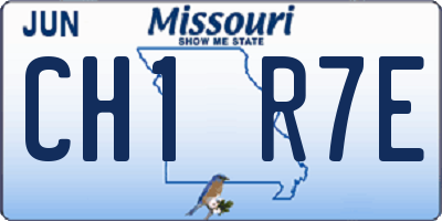 MO license plate CH1R7E