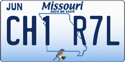 MO license plate CH1R7L