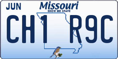 MO license plate CH1R9C
