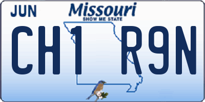 MO license plate CH1R9N