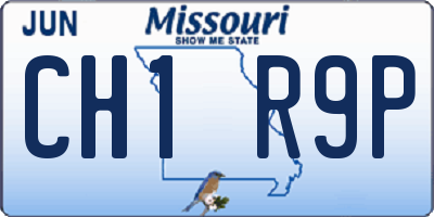 MO license plate CH1R9P