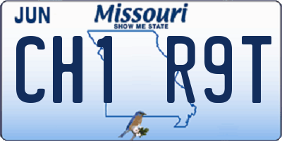 MO license plate CH1R9T
