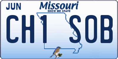 MO license plate CH1S0B