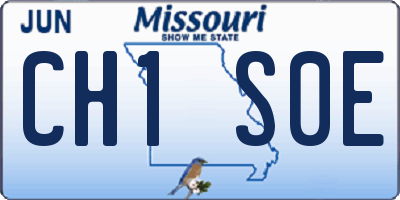 MO license plate CH1S0E