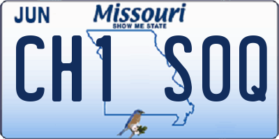 MO license plate CH1S0Q