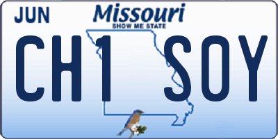 MO license plate CH1S0Y