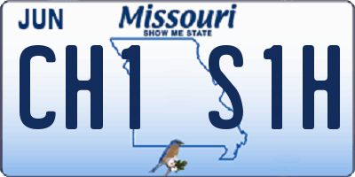 MO license plate CH1S1H