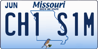 MO license plate CH1S1M