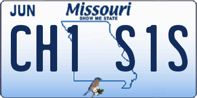 MO license plate CH1S1S