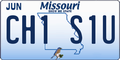 MO license plate CH1S1U