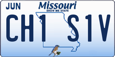 MO license plate CH1S1V