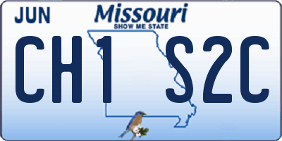 MO license plate CH1S2C