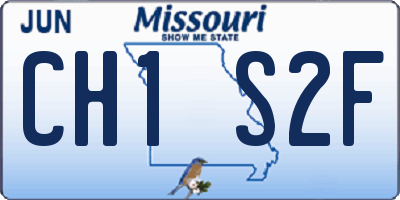 MO license plate CH1S2F