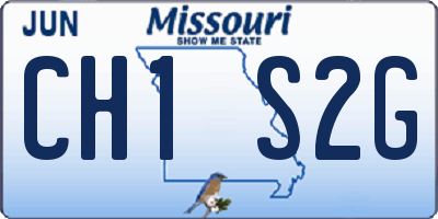 MO license plate CH1S2G