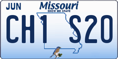 MO license plate CH1S2O
