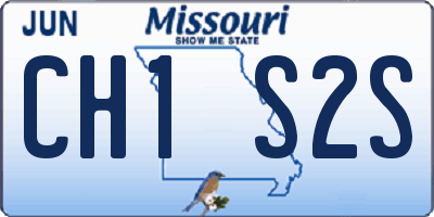MO license plate CH1S2S