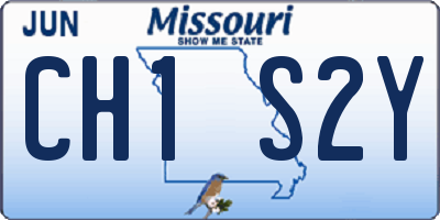 MO license plate CH1S2Y