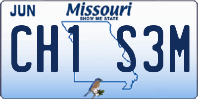 MO license plate CH1S3M