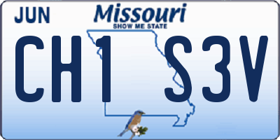 MO license plate CH1S3V