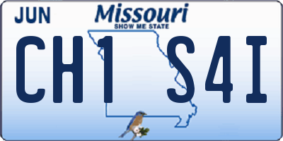 MO license plate CH1S4I