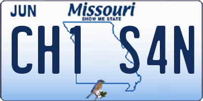 MO license plate CH1S4N