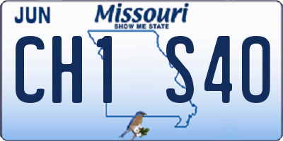 MO license plate CH1S4O