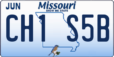 MO license plate CH1S5B