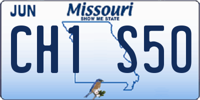 MO license plate CH1S5O