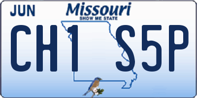 MO license plate CH1S5P