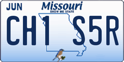 MO license plate CH1S5R