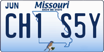 MO license plate CH1S5Y