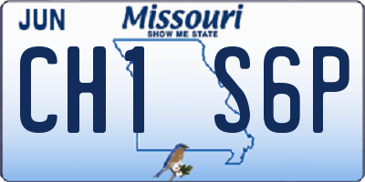 MO license plate CH1S6P
