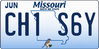 MO license plate CH1S6Y