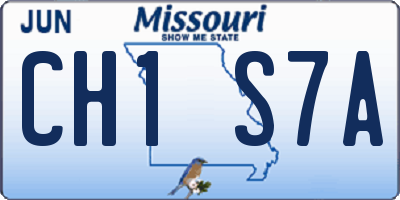 MO license plate CH1S7A