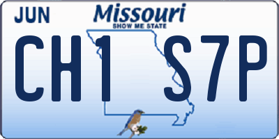 MO license plate CH1S7P