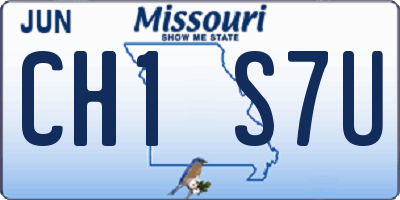 MO license plate CH1S7U