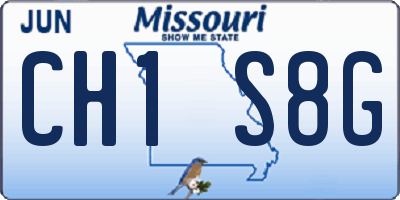 MO license plate CH1S8G